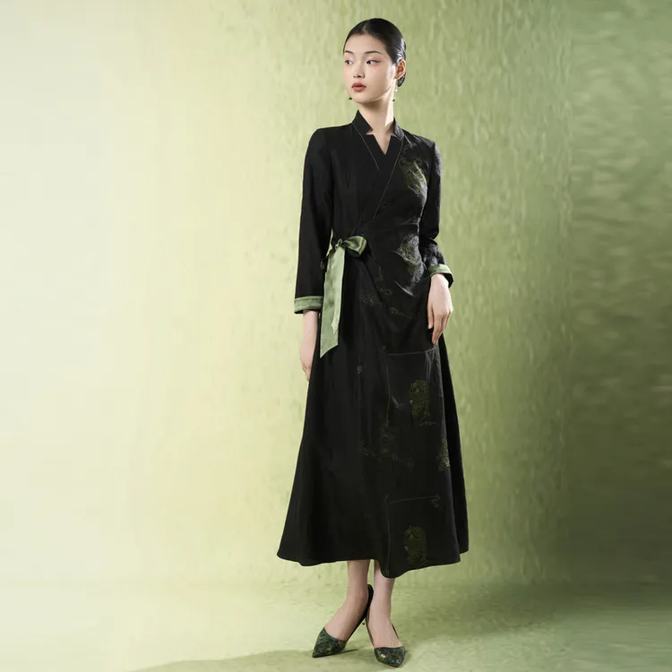 JIXIANGYIJIA/吉祥衣家星河浮霁（连衣裙）951237295 100桑蚕丝