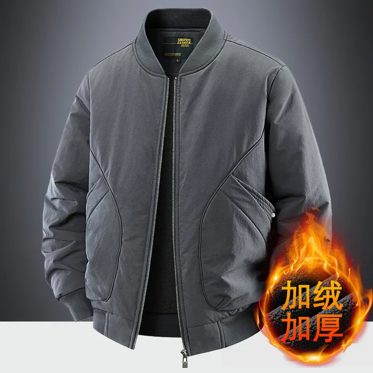 棉衣男士秋冬季新款加绒加厚美式休闲工装棒球棉服高级感外套上衣