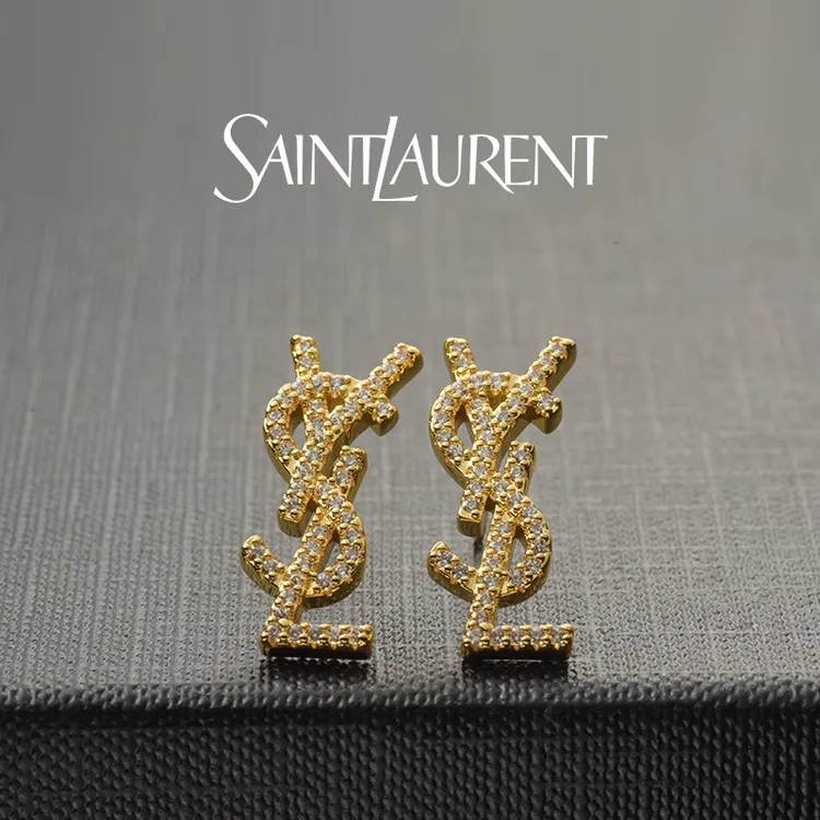 Saint Laurent圣罗兰星汉灿烂系列满钻耳钉