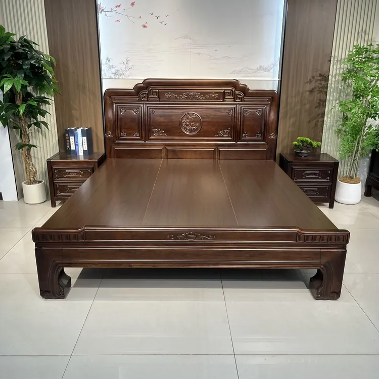 南美【国色天香】古典家具实木床双人床1.8米x2米网红家具