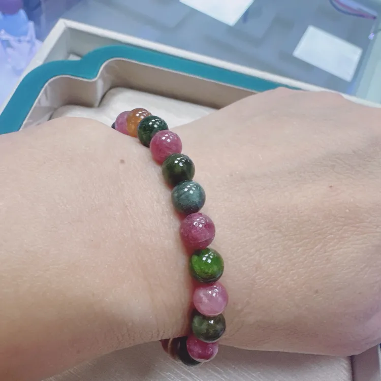天然碧玺7mm圆珠 
