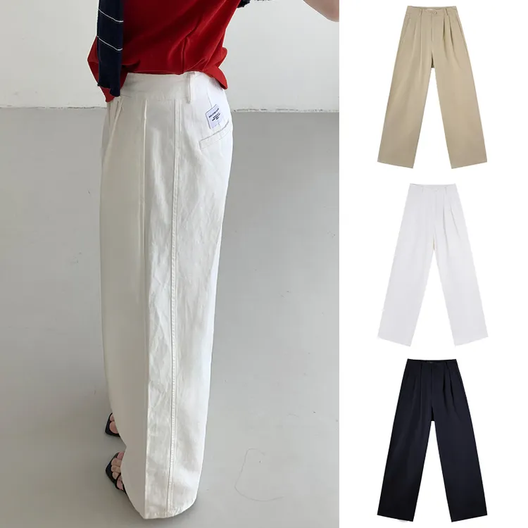 Miss sumeyY3675自制2025春季新款遮跨显瘦拖地裤韩版ins休闲裤子