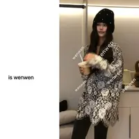 【WEN】手写情诗 秋季新款法式蕾丝设计感宽松打底上衣 YS1069