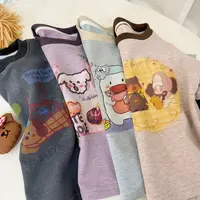 女童冬款新款350克百搭卡通假2件打底衣HS65558