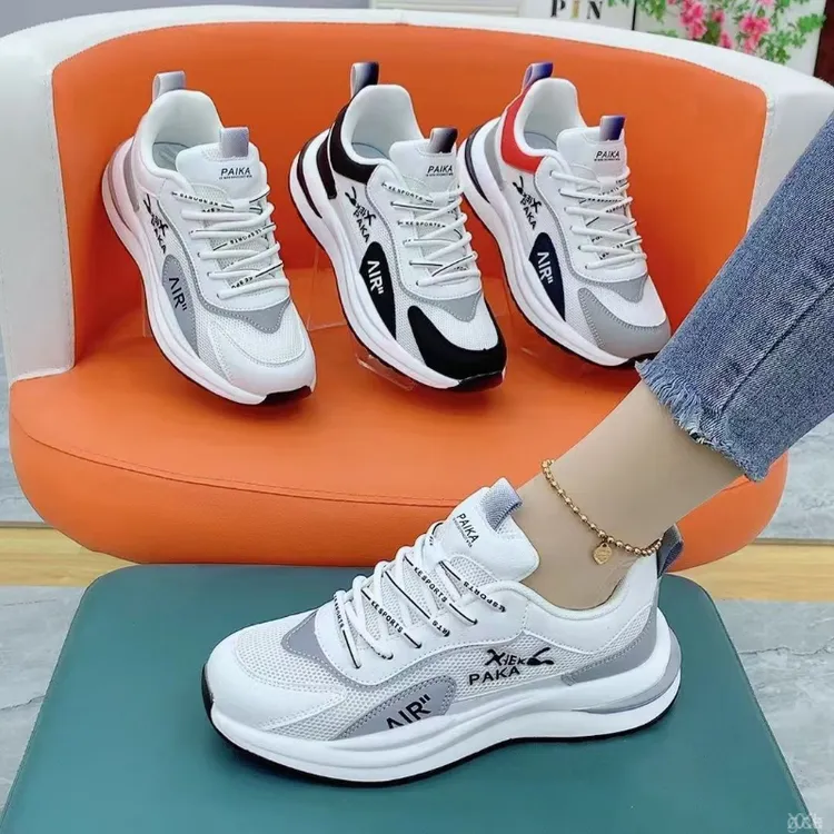 透气情侣款老爹鞋休闲运动鞋皮网面潮流时尚潮爆款休闲同款搭男女