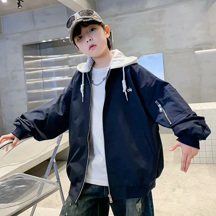 男童春秋款刺绣棒球服外套2025新款秋季中大童儿童男孩春秋装痞帅