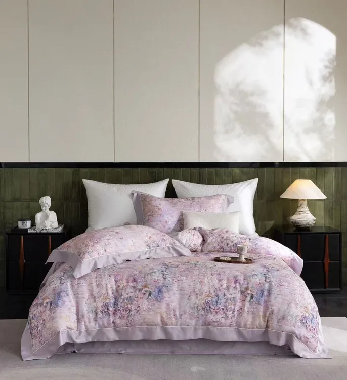 美肌棉数码四件套花卉亲肤印花设计师