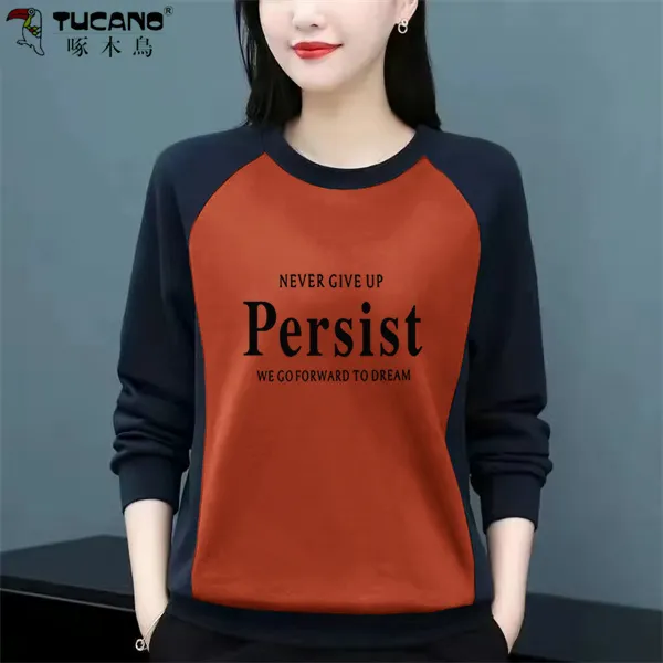 【啄木鳥】正品纯棉加绒加厚卫衣女2024新款冬装女装长袖秋冬女士