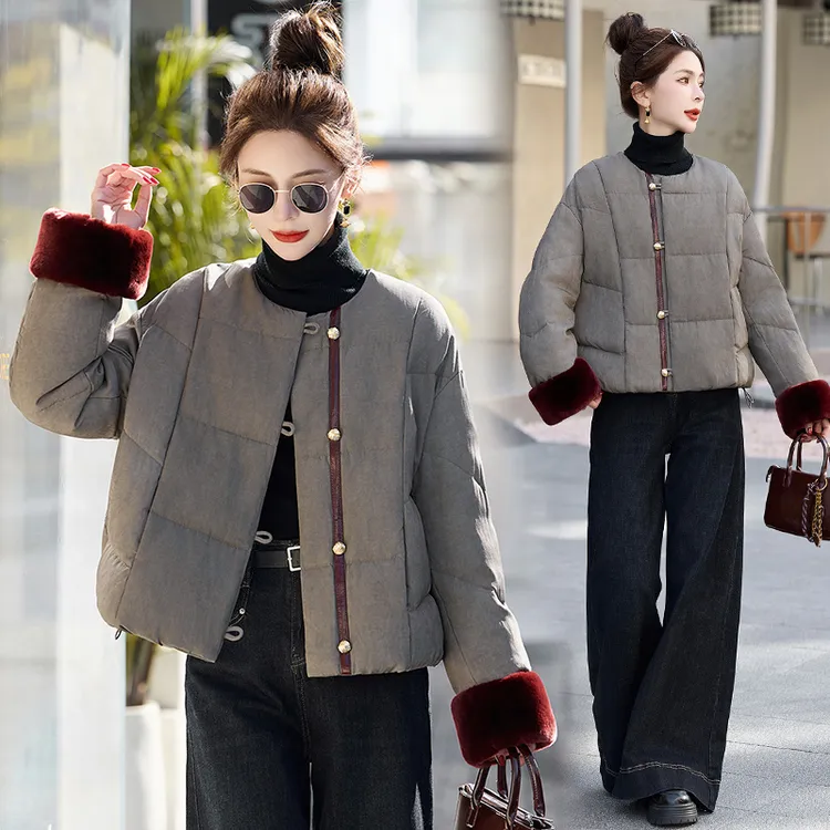新中式国风短款羽绒服女2025新款冬季爆款高端小个子保暖女士外套