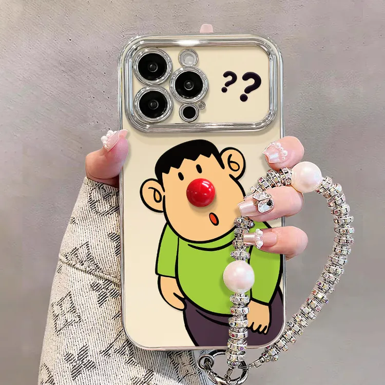 兰知春序虎手链适用苹果16e手机壳14promax电镀大视窗15可爱卡通