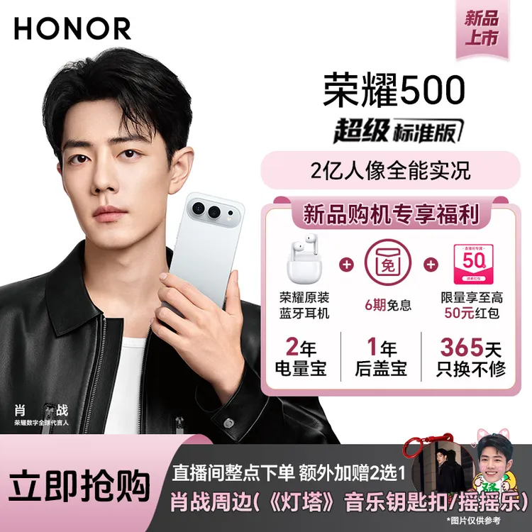 【国家补贴】honor/荣耀500 新品手机 5G智能 肖战同款