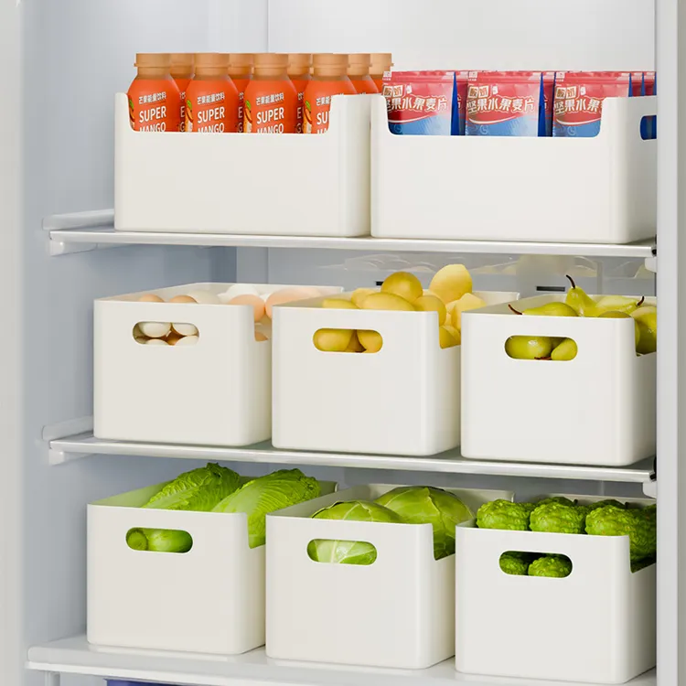 杂物收纳筐化妆品收纳盒家用抽屉式厨房橱柜整理桌面零食玩具储物