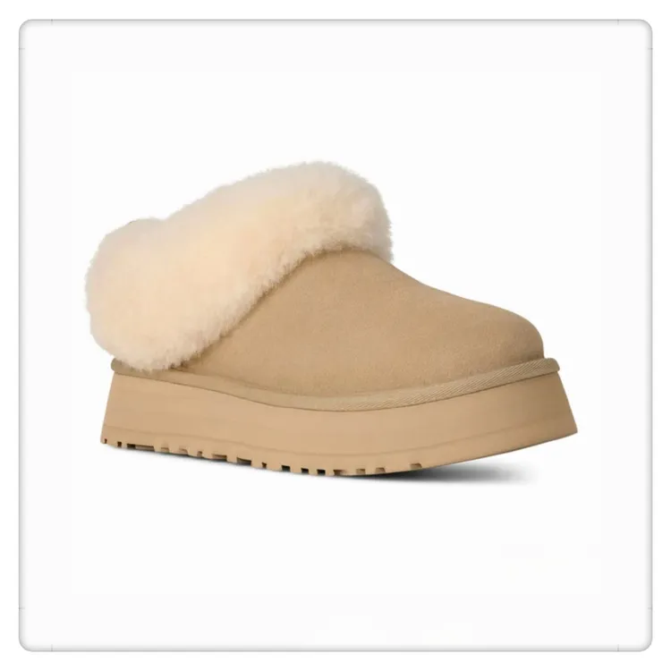 【新款塔兹勒芥菜籽色】桑坡雪地靴皮毛一体厚底雪地靴2025新款秋冬