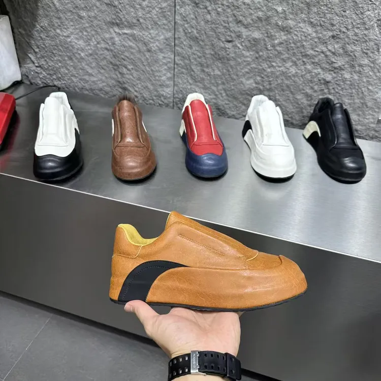 男士鞋潮牌一脚蹬包底懒人鞋厚底增高舒适韩版学生鞋百搭鞋  xslk