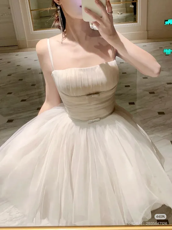 【流仙裙】绑带收腰高级感连衣裙气质网纱在逃公主仙女裙时刻