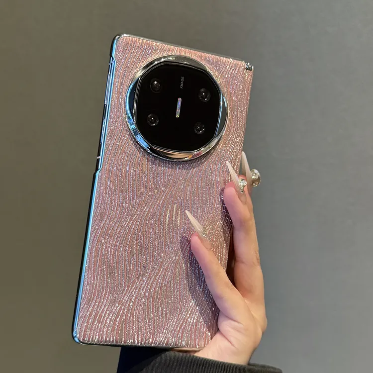 ins奢华闪粉波浪纹适用华为matex6折叠屏手机壳全包防摔女保护套