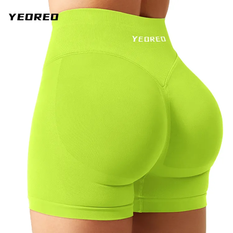 YEOREO Softhue无缝提臀短裤蜜桃收腹细腰高弹透气健身瑜伽运动秋