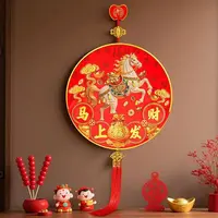 2026马年新年国潮喜庆春节客厅装饰马上发财福元旦入户门挂饰玄关
