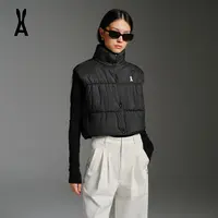 安欧兔云朵吐司超模羽绒马甲｜高腰短款显腿长｜柔软蓬松时尚内胆