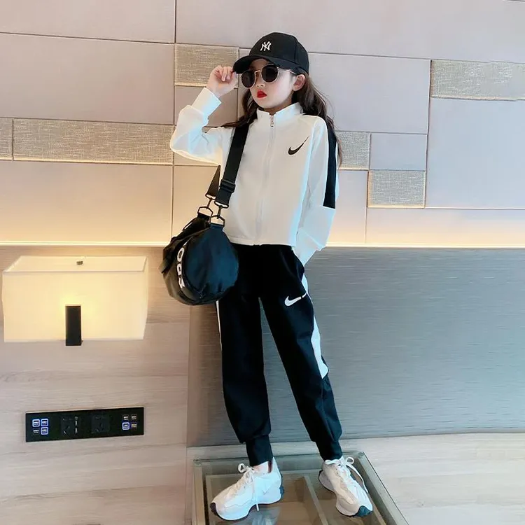 巴拉KIDS女童运动套装秋装2025新款儿童洋派时髦秋季卫衣外套女大