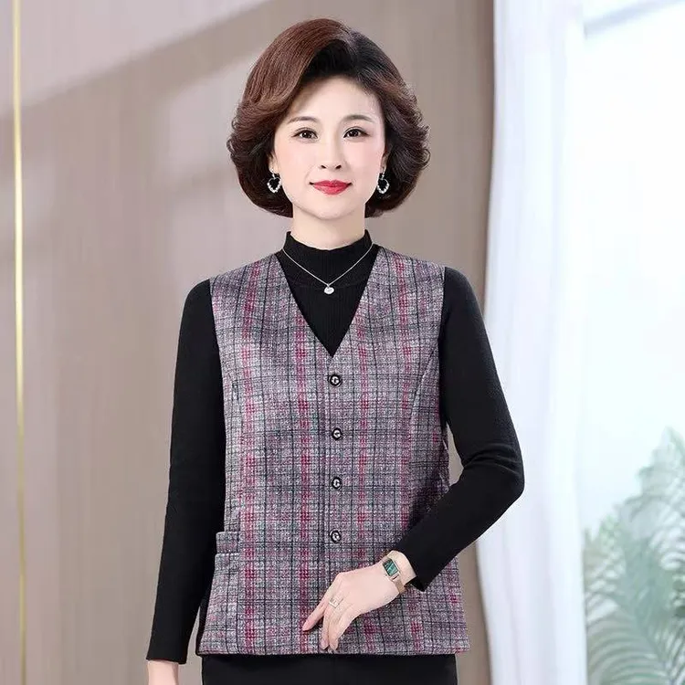 爆款中老年妈妈大码休闲马甲