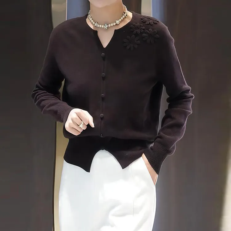 M819新款修身显瘦圆领针织衫