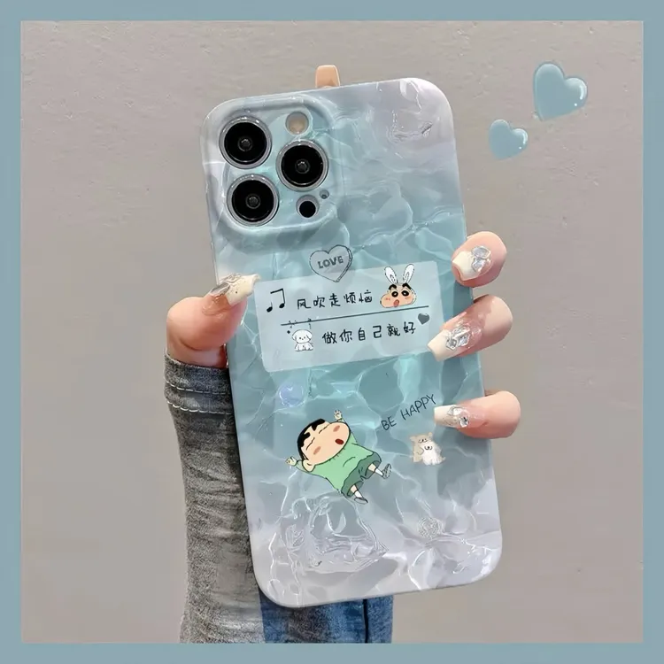卡通小新做自己就好适用苹果16/15promax手机壳华为vivo小米oppo