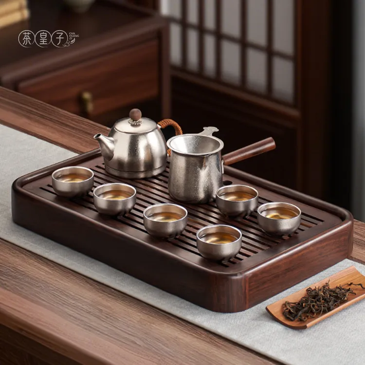 茶皇子纯钛泡茶壶2025新款功夫茶具套装一壶六杯家用喝茶茶具简约