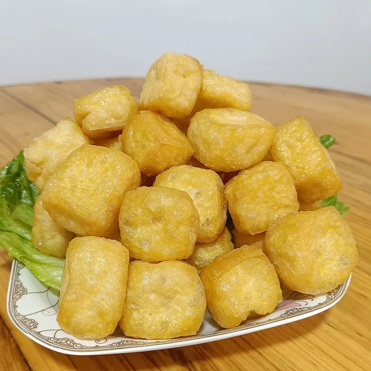 油炸豆腐泡豆腐果豆泡豆干豆制品东北豆腐空心豆腐麻辣烫火锅食材