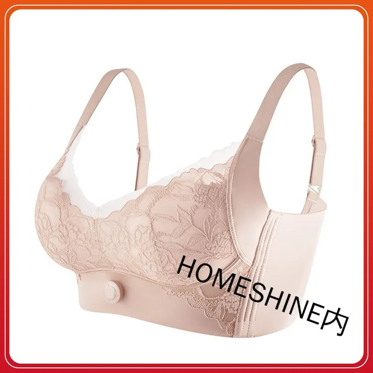 新款黑科技旋钮无痕内衣小胸聚拢可调节蕾丝美背防外扩调整型文胸