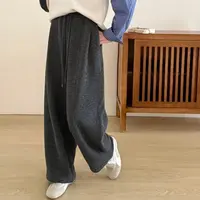 龙嫂推荐～秋冬款高腰显瘦羊毛懒懒裤026裤长102