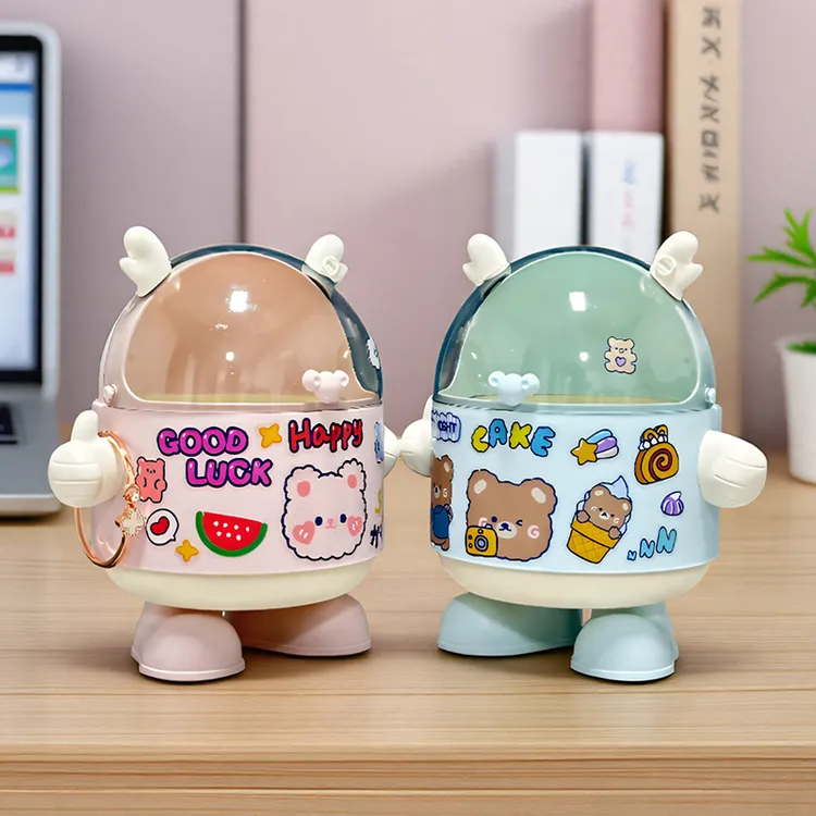 桌面垃圾桶儿童节礼物收纳桶高颜值带盖茶几迷你小号书桌床头宿舍