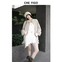 CHEFIGO假两件拼接长袖T