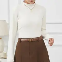 ！女士秋冬季半高领长袖亲肤打底衫E211