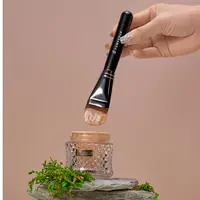 扁平圆舌型粉底液超薄不吃粉平头斜角月牙新手无痕遮瑕扁头化妆刷