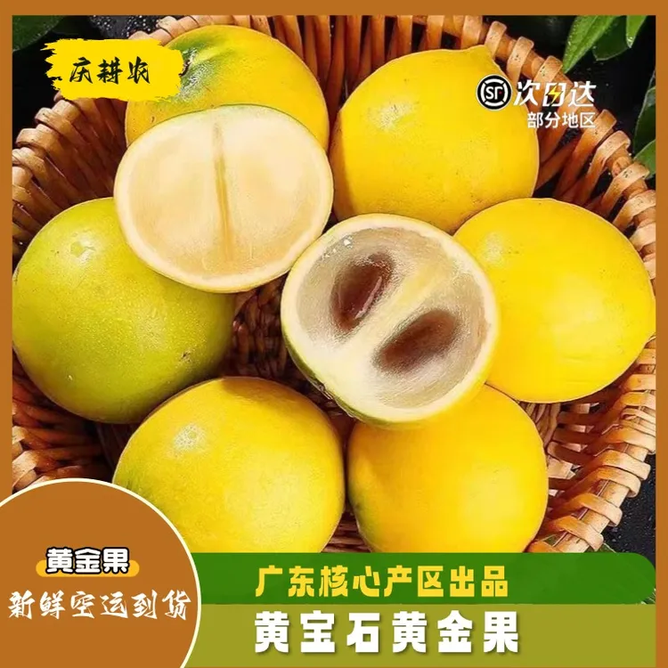 庆耕农云南黄金牛奶果新鲜黄宝石黄晶果大果送礼顺丰包邮1斤起