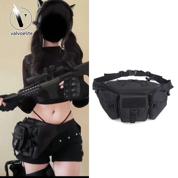 VALVOELITE腰包女骑行摩托车袋户外运动多功能战术胸包防水大容量