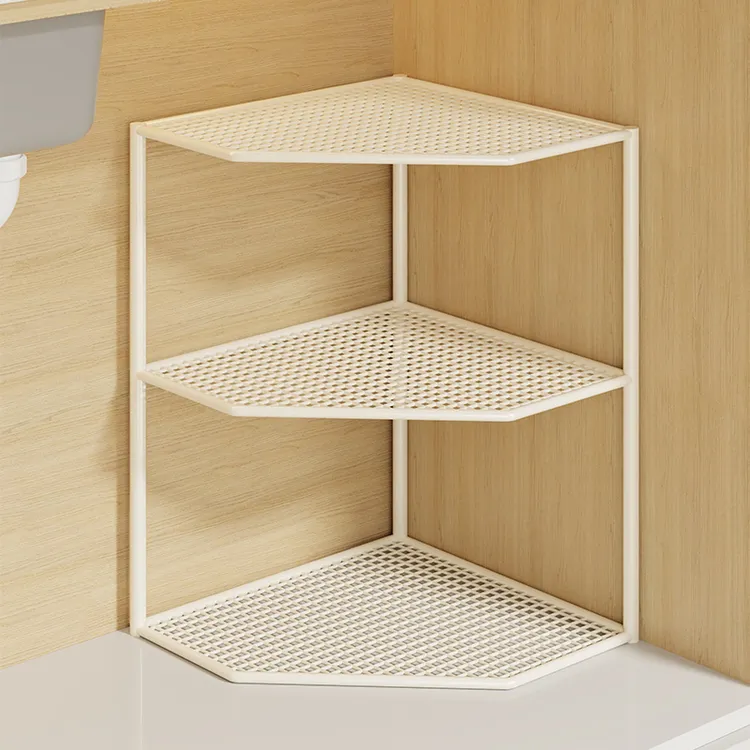 下水槽放锅架转角置物架整体橱柜内放锅分层架子厨房三脚架锅具收