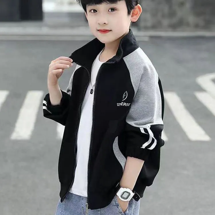 男童外套春秋款2025新款中大童男孩棒球服运动上衣儿童装洋气潮