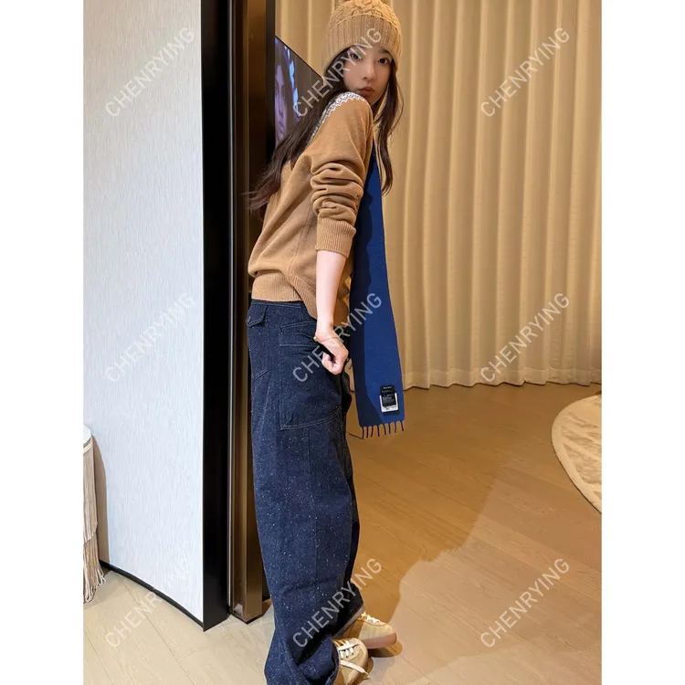 J.JOEY“雪花感牛仔裤”极简复古做旧水洗牛仔裤 C501212