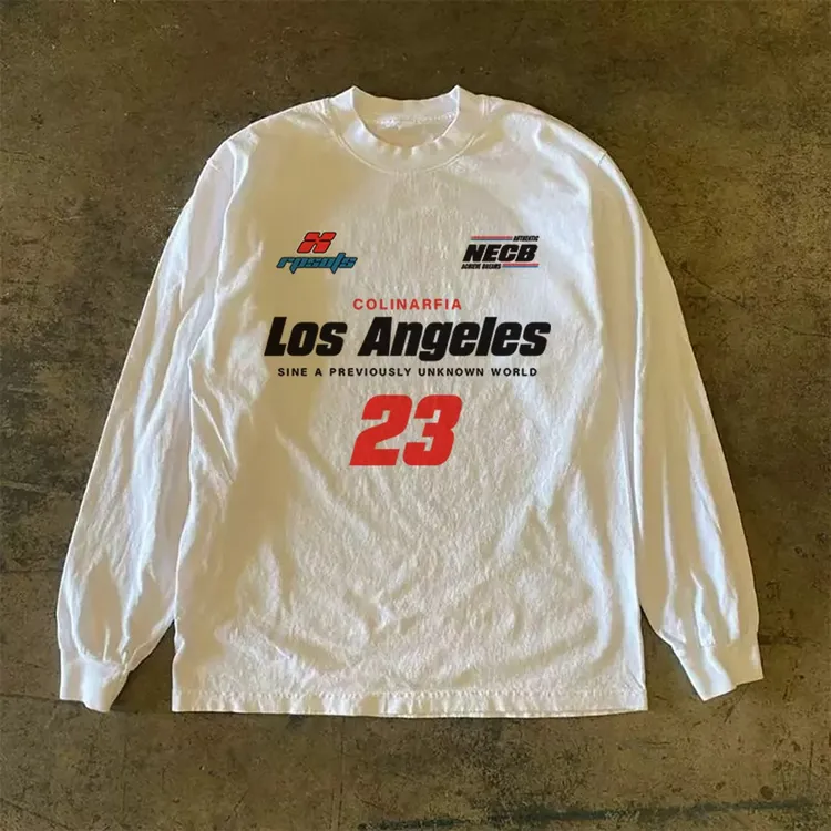 美式高街痞帅字母印花重磅纯棉长袖T恤男款休闲复古秋季外穿内搭