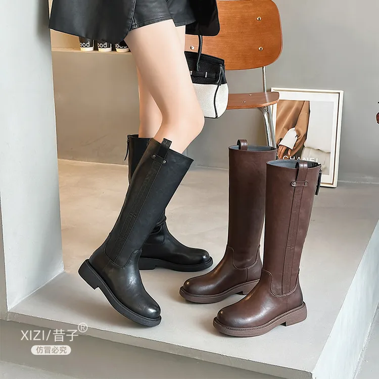 【刘老板】昔子999新款长靴骑士靴瘦瘦靴烟管靴秋冬百搭保暖