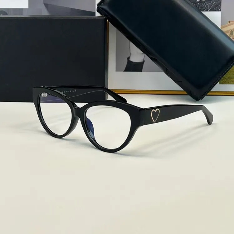 小香爱心眼镜时尚猫眼素颜眼镜框ch3436欧美高级感可配近视眼镜片