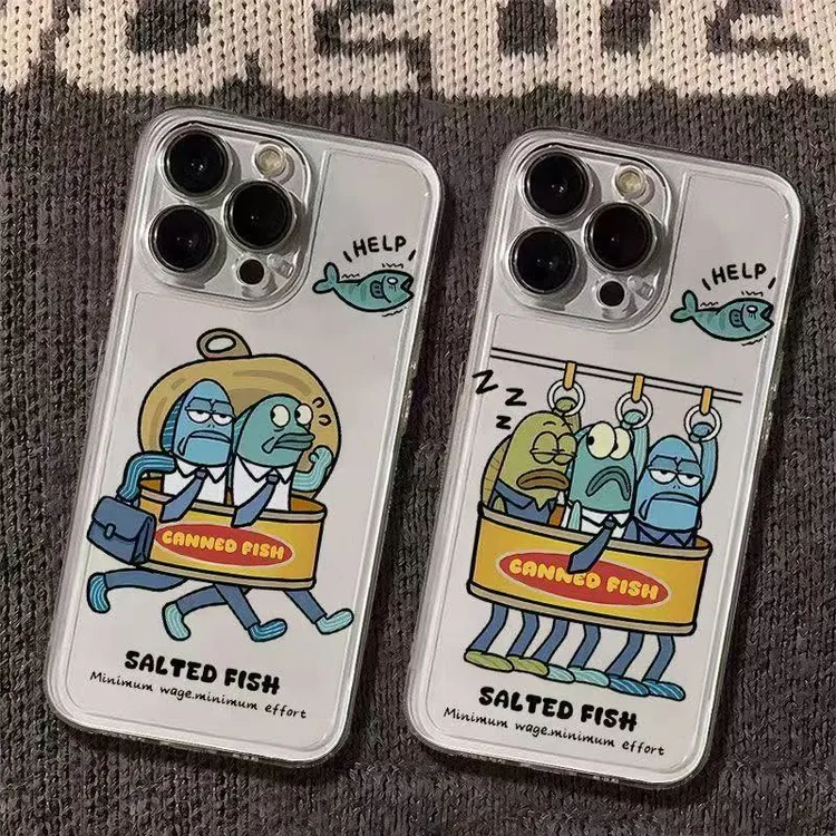 比奇堡路人鱼太空壳适用iphone17Promax手机壳华为P70vivo小米15