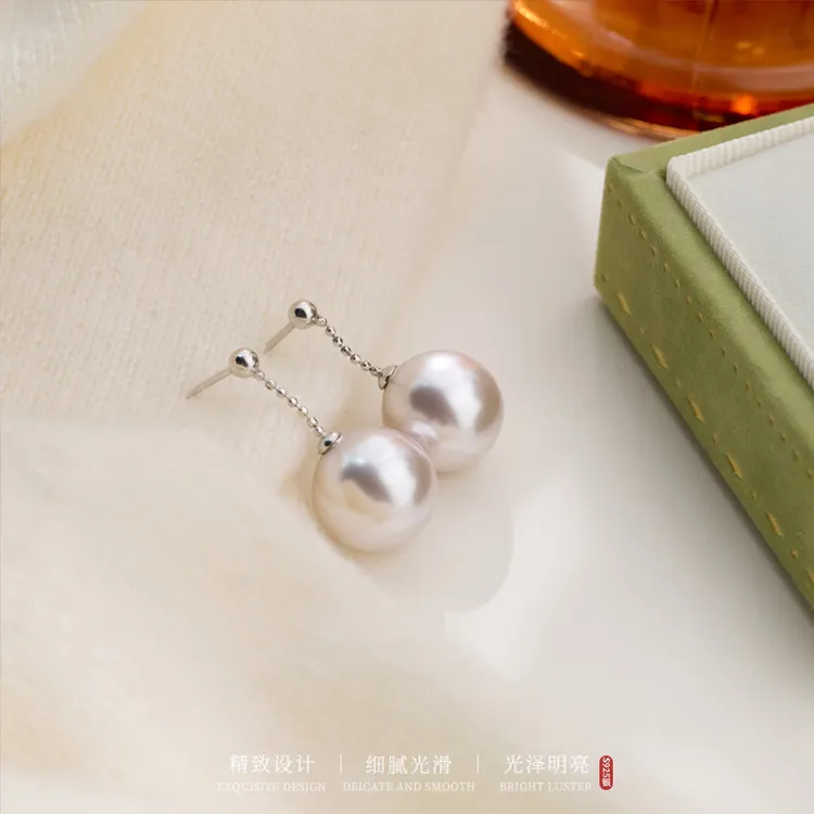 925银耳饰 曼塔玫瑰紫珠短链耳钉灵动活泼气质轻奢小众百搭