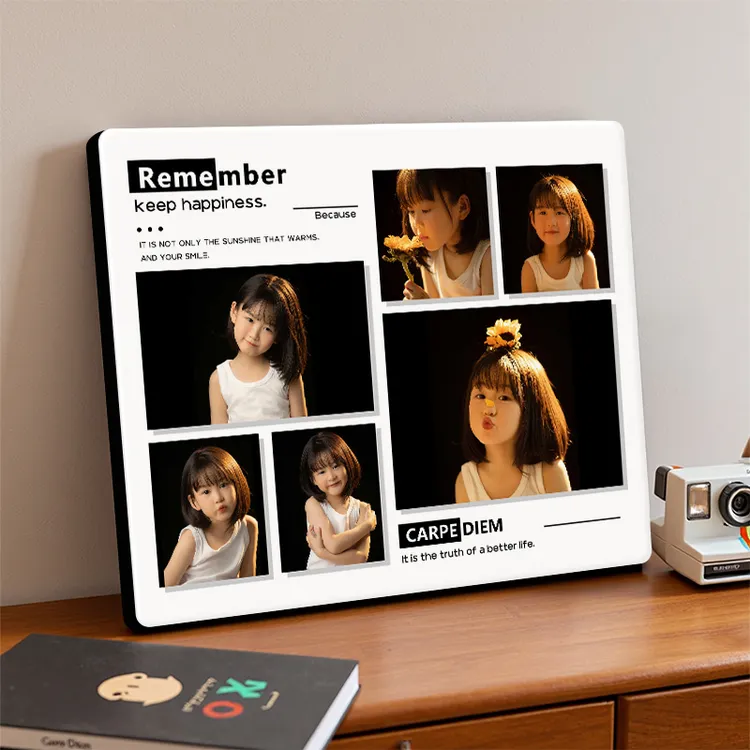 【Remember六宫格】相框摆台定制简约大方设计宝宝照艺术照来图定制
