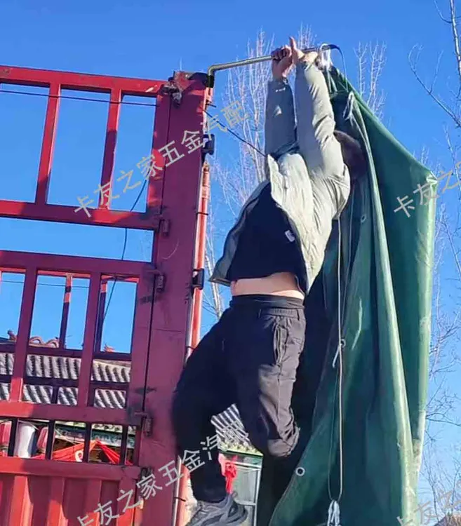 边布神器货车盖篷布神器高栏车边布滑道自动伸缩篷布货车改装篷布