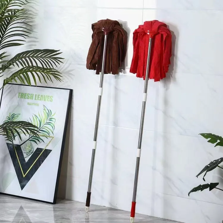 家用老式地拖毛巾布拖把拖把拧水拖把传统大号吸水