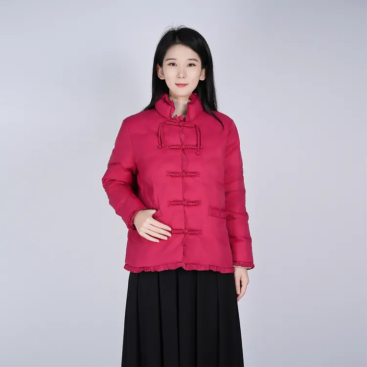 【白鸭绒】2025新款中国风保暖羽时尚立体剪裁女羽绒服WH050078713