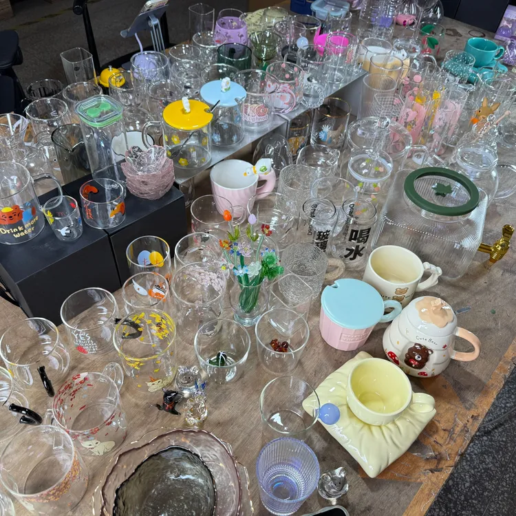 网红创意家用水杯玻璃杯耐热透明牛奶杯高硼硅